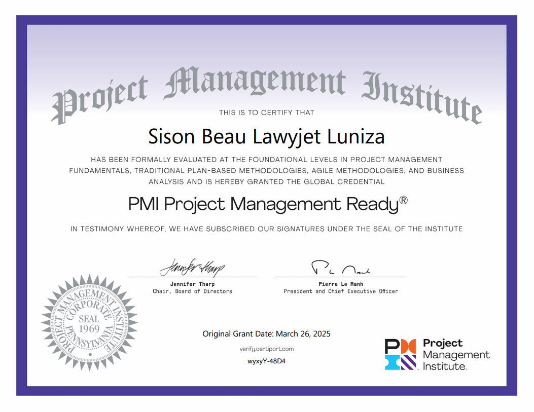 PMI Project Management Ready
